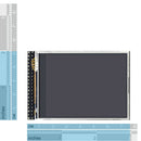 RobotDyn Tft 2.8 Inch Lcd Press Screen Module, 3.3V, With Sd And Microsd Ca