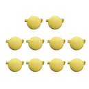 10Pcs Brooch Pin Back Base 20mm Round Cabochon Setting Tray with Safety Pins