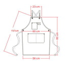Canvas Cook Apron Barista Bartender Chef Hairdressing Apron Catering Unifor V1W4