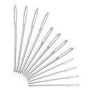 12 Pieces Blunt Needles Large-Eye Needles Steel Knitting Needles Sewing Too Y6H5
