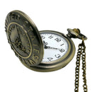Large quartz pocket watch retro design never forget quartz pocket watch Z6T2