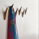 Natural Wood Coat Hook Clothes Hanger Wall Hanger Bathroom Storage Rack Tow T4E4