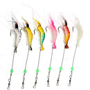 6Pcs Simulation Prawn Fishing lure Multicolor Luminous Tackle Bait Soft baitFT