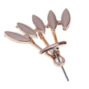 Fashion Smooth Water Drop Shape Women Golden Personalized Stud Earrings