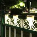 4pcs LED Outdoor Solar Wall Stair Light IP65 Porch Garden Lamp (Warm White) A