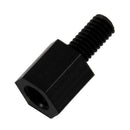 100x Motherboard Nylon Hex Standoff Threaded Spacer M3 Thread 6+6mm Black