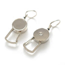 Burglar Anti-lost Metal Telescopic Keychain Retractable Elastic Nylon Rope