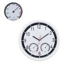 Quartz Stone Clock Silent Wall Clock Accurate Thermometer Humidity Indoor O J3O1