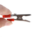 10pcs 50mm Black Red Plastic Handle Test Probe Metal Alligator Clips MO BX