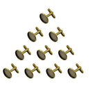 10pcs Round Cuff Link Bronze Blanks DIY