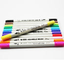 24pcs Double Head Water Based Dual Tip Marker Pen Brush & Fine Tip Markers