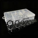 40 Pcs/Set Fishing Rod Guides Tip 8 Sizes Pole Repair Kit Line Rings Eyes S B5R8