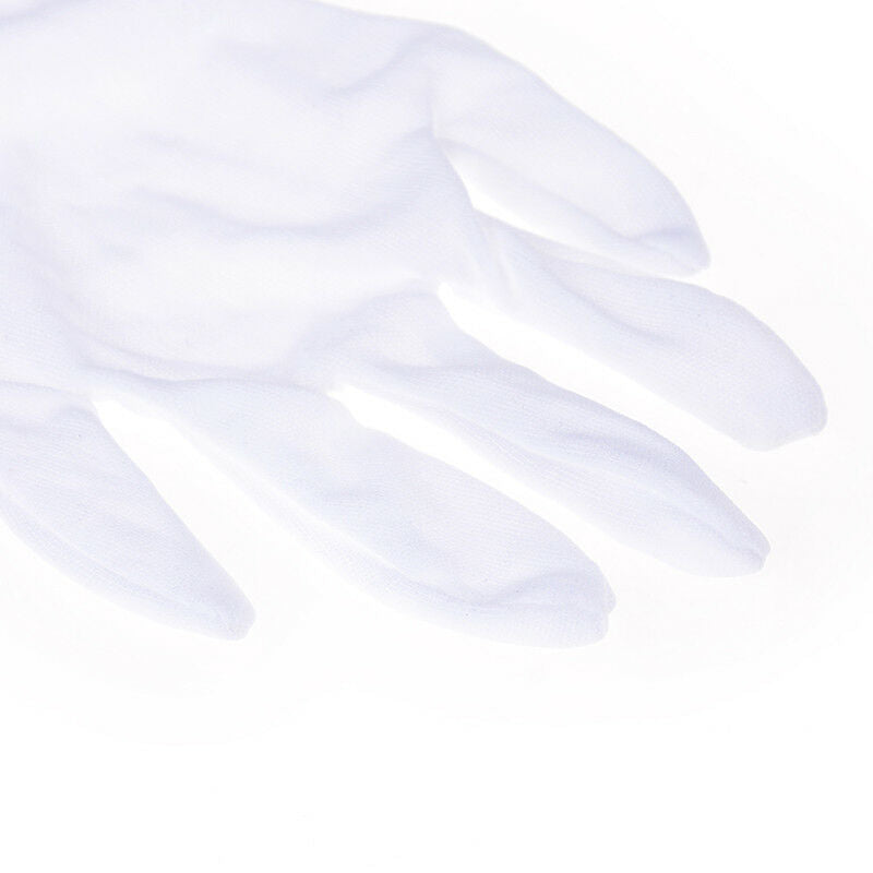 1 Pair Hiphop Performance White Gloves Cotton Magician Costume Party Halloween ï¼