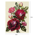 Red Flower 5D Diamond Painting Embroidery DIY Craft Cross Stitch Home Decor