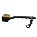 Groove Brush Kit Tool Golf Club Ball 2 Sided Nylon Brass Wires Cleaning Cleaner