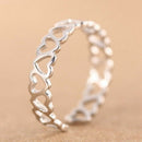 Elegant Heart Ring Open Rings Wedding Jewelry For Women-It Can Be adjustabl