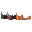 Bottom Opening Version Protective PU Leather Half Camera Case Bag for Sony  I6B6