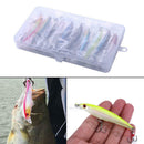 10x Fishing Lures Crankbaits Hook Minnow Baits Tackle Fishing Useful