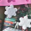 6Six Silicone Snowflake Mold Candle Soap DIY Aromatherapy Plaster CandleY Hn