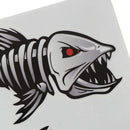 2 Pieces Skeleton Fish Stickers Graphics Accessories for Kayak Fishing BoatF3C