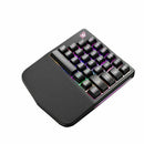 Ziyou Lang K11 Gaming Keyboard K108 Mechanical One-Handed Backlight Green A