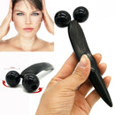 Natural Ox Horn Y-shape Guasha Facial Massage Tool Dual Roller Face Thin Massage