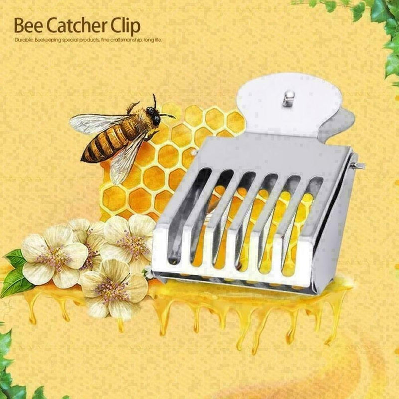 Bee Cage Prisoner Stainless Steel Queen Beekeeping Tools Equipment Accessor I3F0