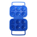 Portable Folding Plastic Egg Carrier Holder Storage Container for 6 Eggs -  G5M6