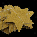 Glitter Star Paper Bunting Banner Hanging Garland Outdoor Backdrops Decor