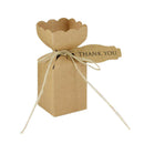 50Pcs Kraft Paper Square Candy Box Rustic Wedding Favors Candy Holder Bags