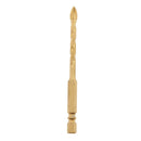 5pcs Hex Porcelain Spear Head Ceramic Tile Glass Marble Thread Drill Bit 6mm