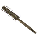 Anti-Static Bristle Hair Styling Round Roller Comb Brush With Wood Handle