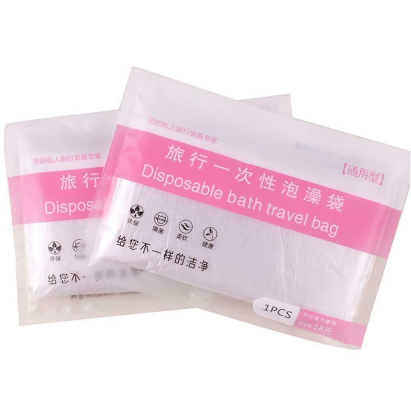 10PCS Disposable Bathtub Cover Bathing Bag Cover Film For Travel SPA Hotel Bath