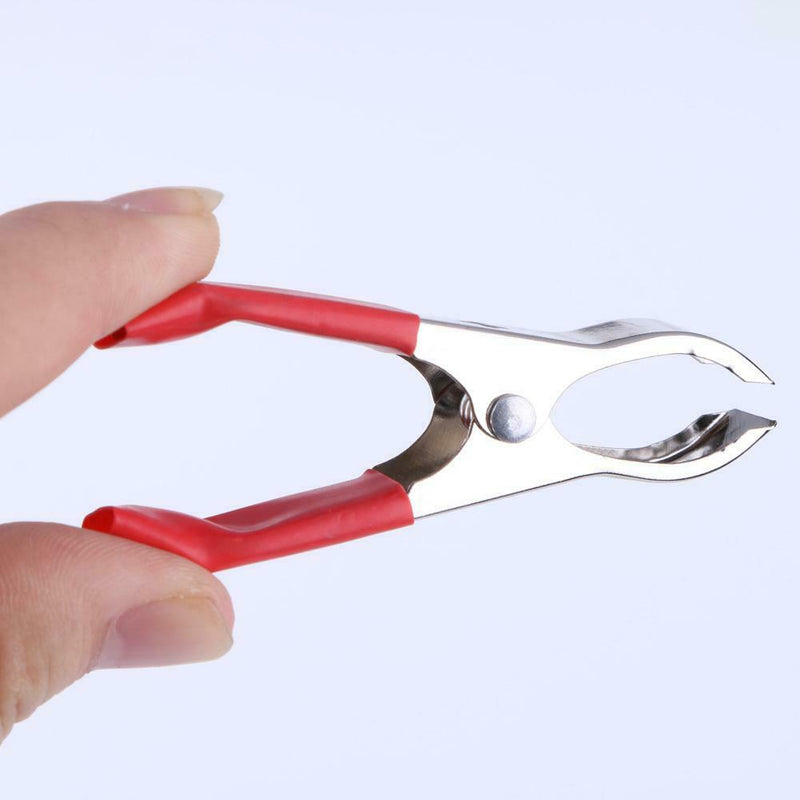 2Red+ 2Black 30A 75mm Nickel Coated Car Battery Test Clips Alligator Clamps A