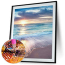 5D DIY Full Drill Diamond Painting Sunrise Beach Cross Stitch Embroidery