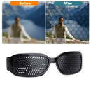 Eyewear Pinhole Glasses Training Black Eyesight Improvement Vision Fas Care B9G2