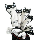 9 Lovely Dogs Design Synthetic Leather Golf Iron Head Covers Set Headcovers