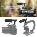 3.5mm Jack Stereo Interview Microphone Camera DV Outdoor PC Recording Video Mic