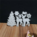 Christmas Tree Elk Cut Die DIY Scrapbooking Embossing Paper Card Stencils