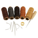 14pcs Leather Sewing Needles & Waxed Thread & Stitching Awl & Sewing thimble