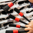 5Pcs Detailing Brush Cleaning Natural Boar Hair Brushes Car Detail ToolsJ Kw