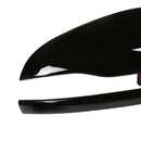 Black ABS Right Drive Rearview Mirror Cover Trim for Mercedes Benz C E GLC