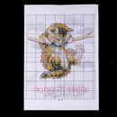 Cat Counted Cross Stitch Kit for Beginners 14 Count White Aida Cloth 18x21cm