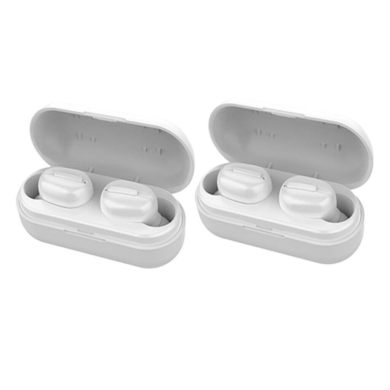 2x L13 Sports Bluetooth 5.0 Earphones Earphones Headphones White