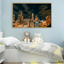 1000 Pieces Lighting City Paper Jigsaw Puzzles Assembling Picture 75 X 50cm