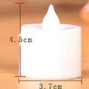 24Pcs LED Candle Light Flameless Flickering With Remote Control Warm White