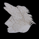 50x Beauty Bird Wine Glass Place Cards Wedding Name Party Table Decor Ivory