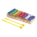 8-Notes Hand Percussion Xylophone w/ Beaters for Baby Toddler Musical Toys