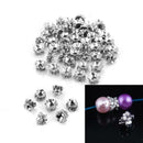 50 Pcs Jewellery Findings 2.2mm Diameter Spacer Bead Caps DIY Crafts Supply