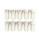 10X RG6 F Plug Connector Satellite Virgin SKY TV Screw Twist Coax Cable AerialSE